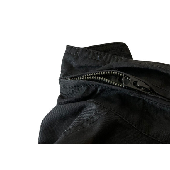 Zara Man Men's Small Black Cotton Jacket‎ Red Contrast Stitching Size EUR 36 - Picture 3 of 12